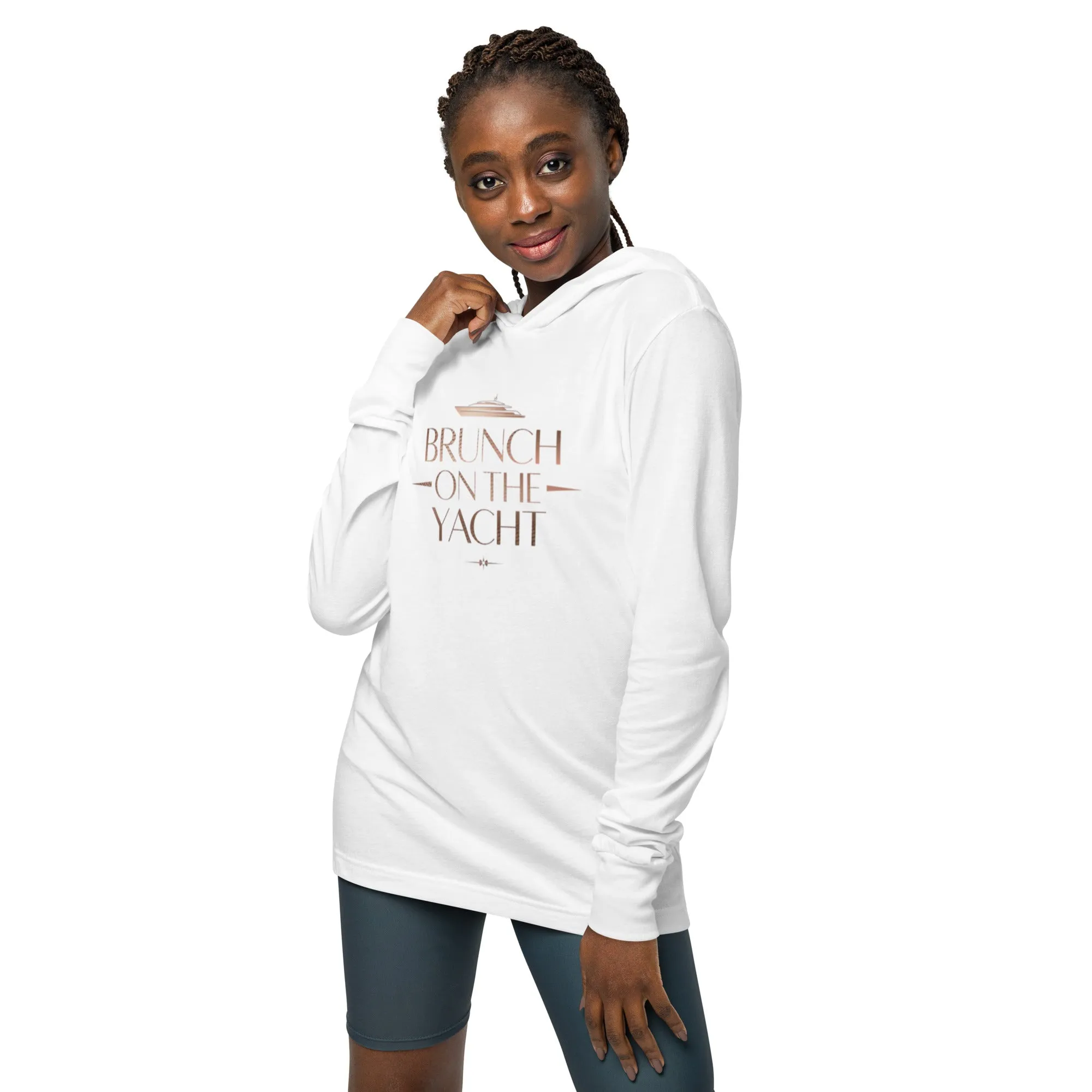 DUO MODERN "Brunch On The Yacht" Hooded Long-Sleeve Tee