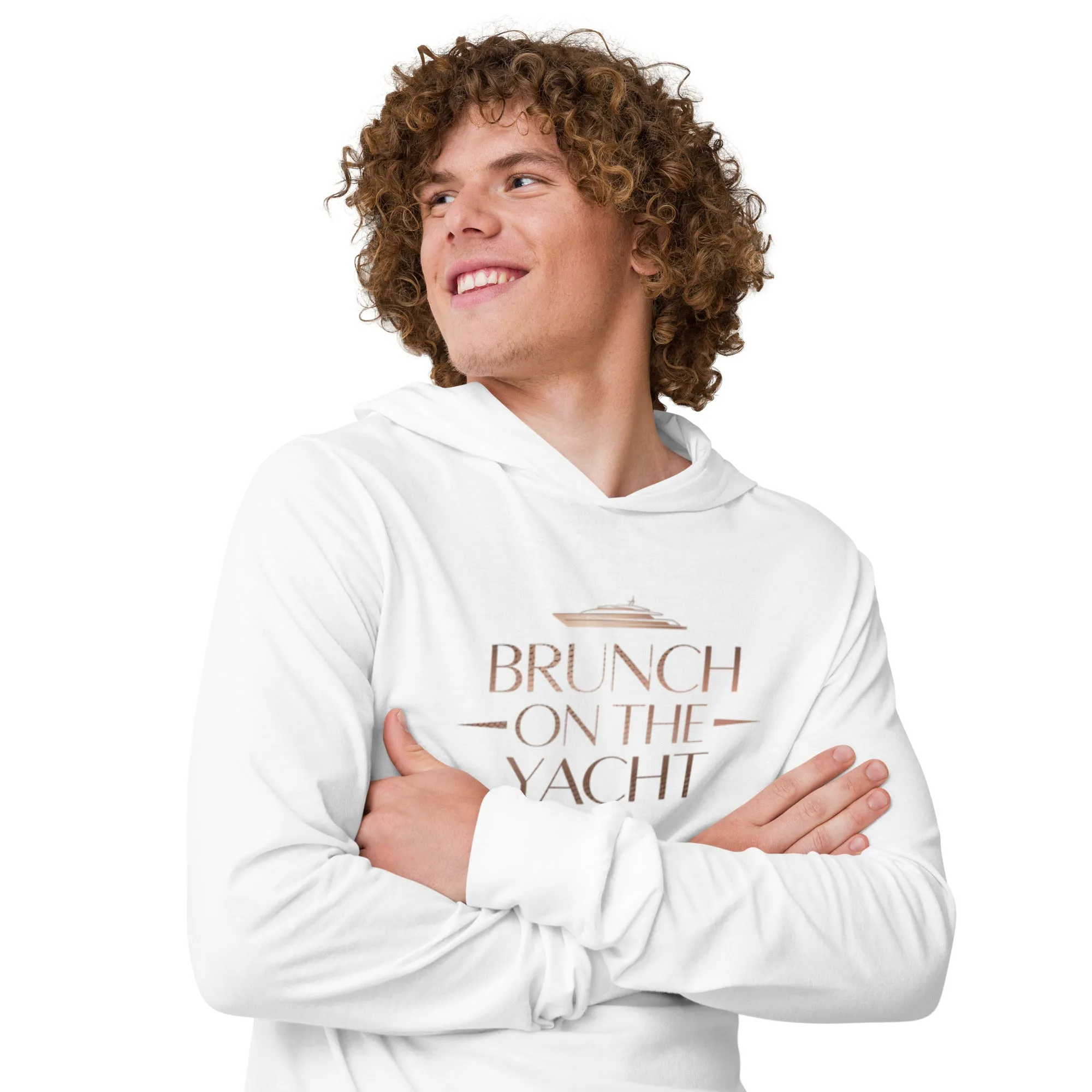 DUO MODERN "Brunch On The Yacht" Hooded Long-Sleeve Tee