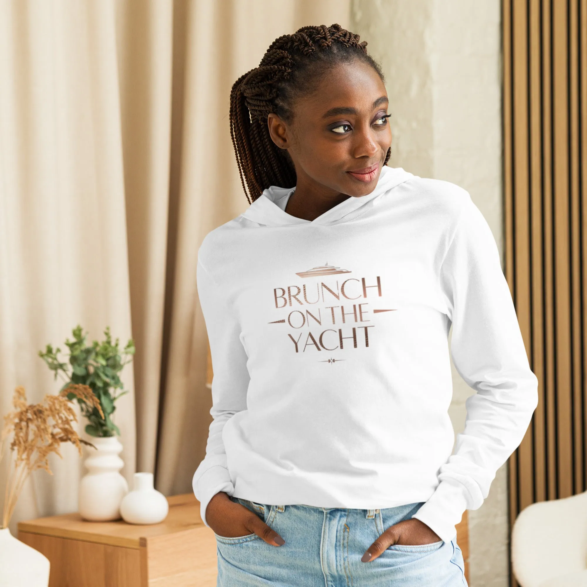 DUO MODERN "Brunch On The Yacht" Hooded Long-Sleeve Tee
