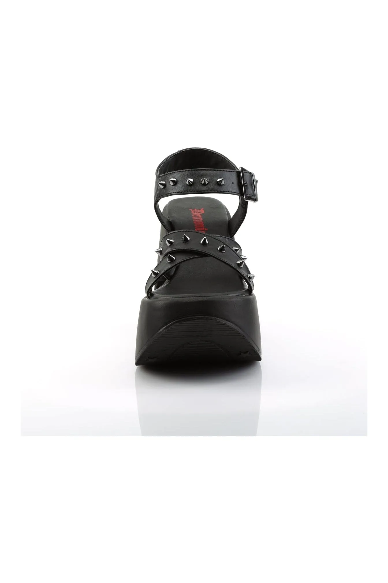 DYNAMITE-02 Black Vegan Leather Sandal
