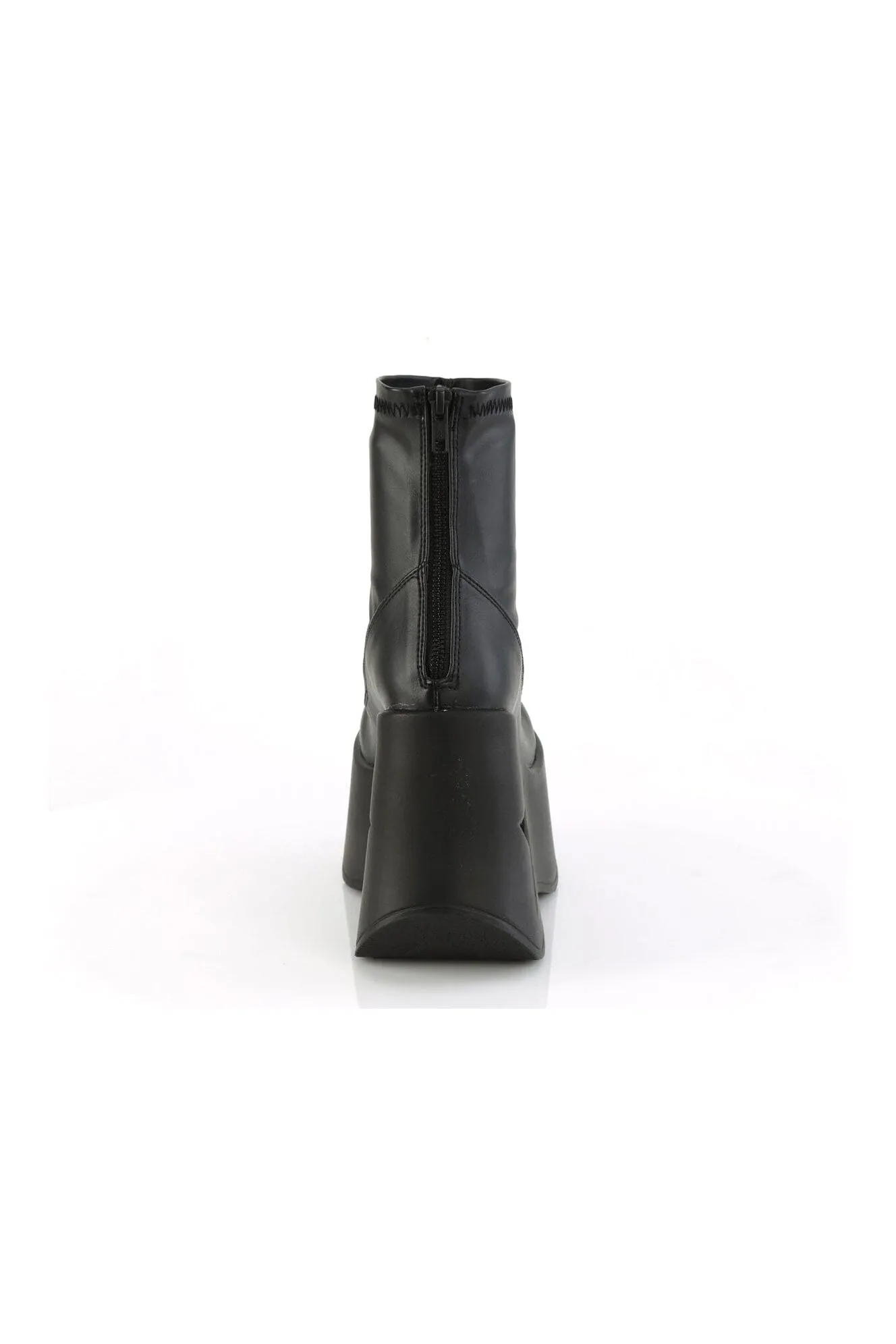 DYNAMITE-100 Black Hologram Patent Ankle Boot