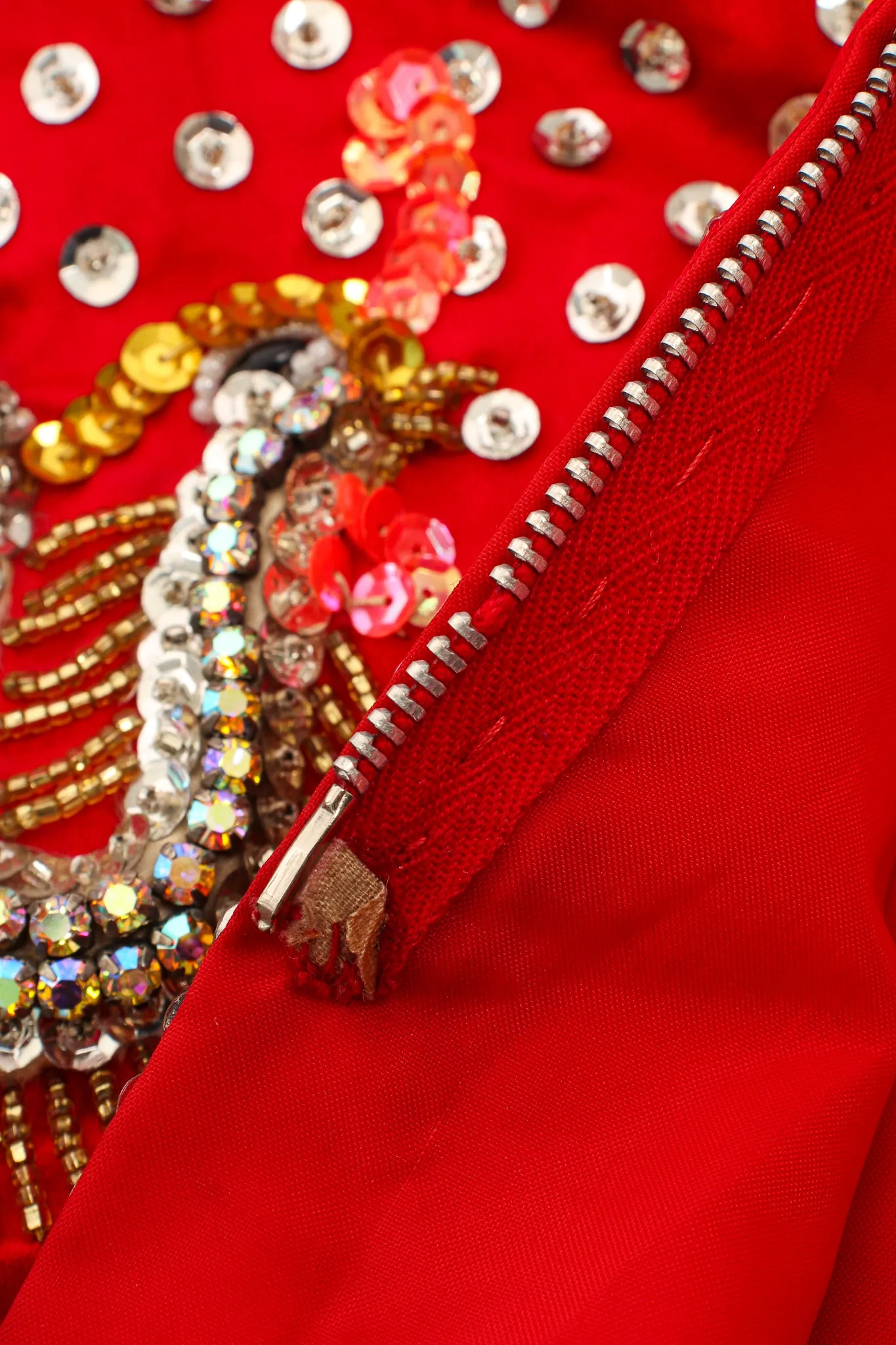 Embellished Chinese Phoenix & Dragon Silk Jacket