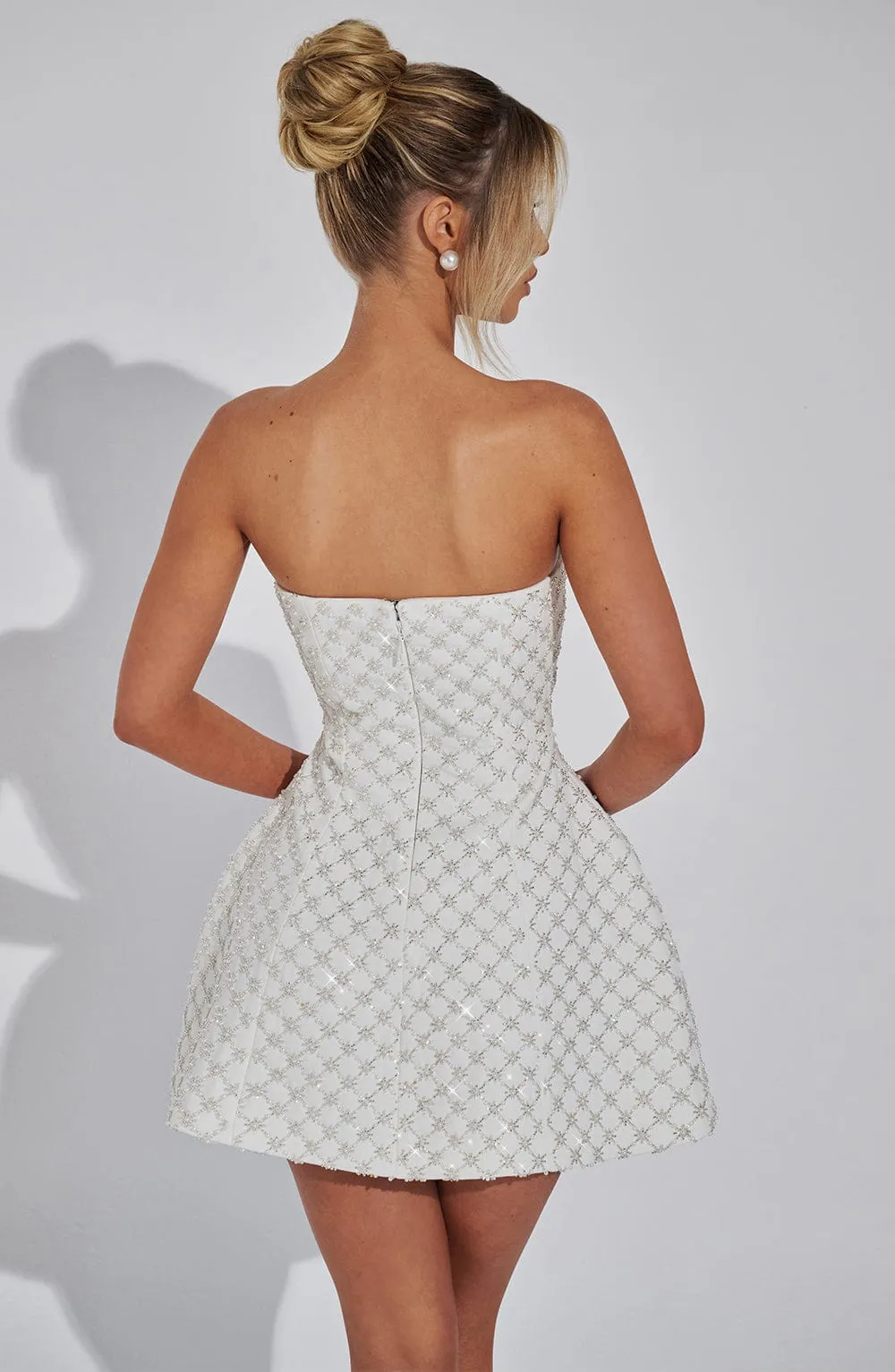 Emilia mini dress-ivory