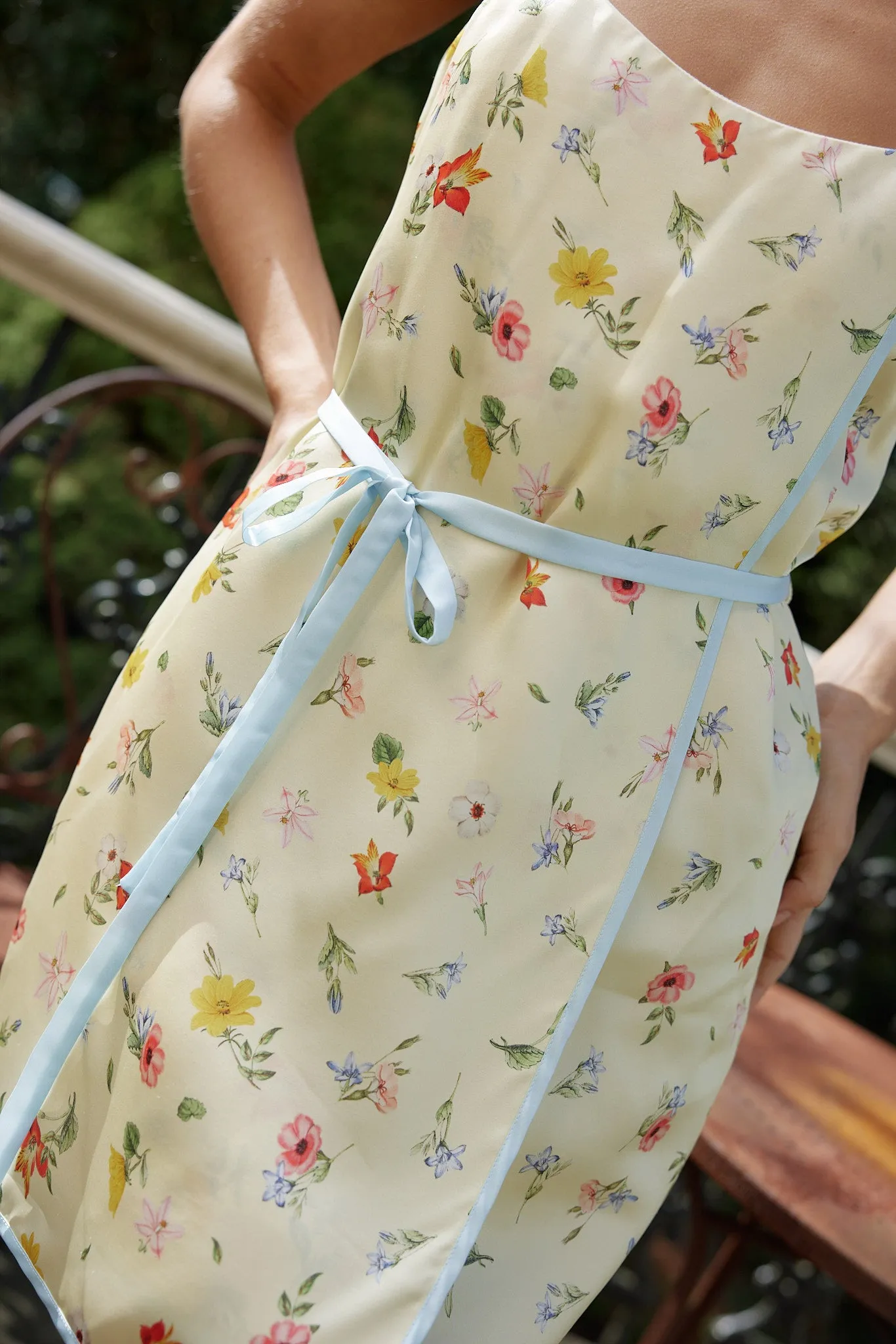 ETTA DRESS IN BUTTERMILK FLEUR