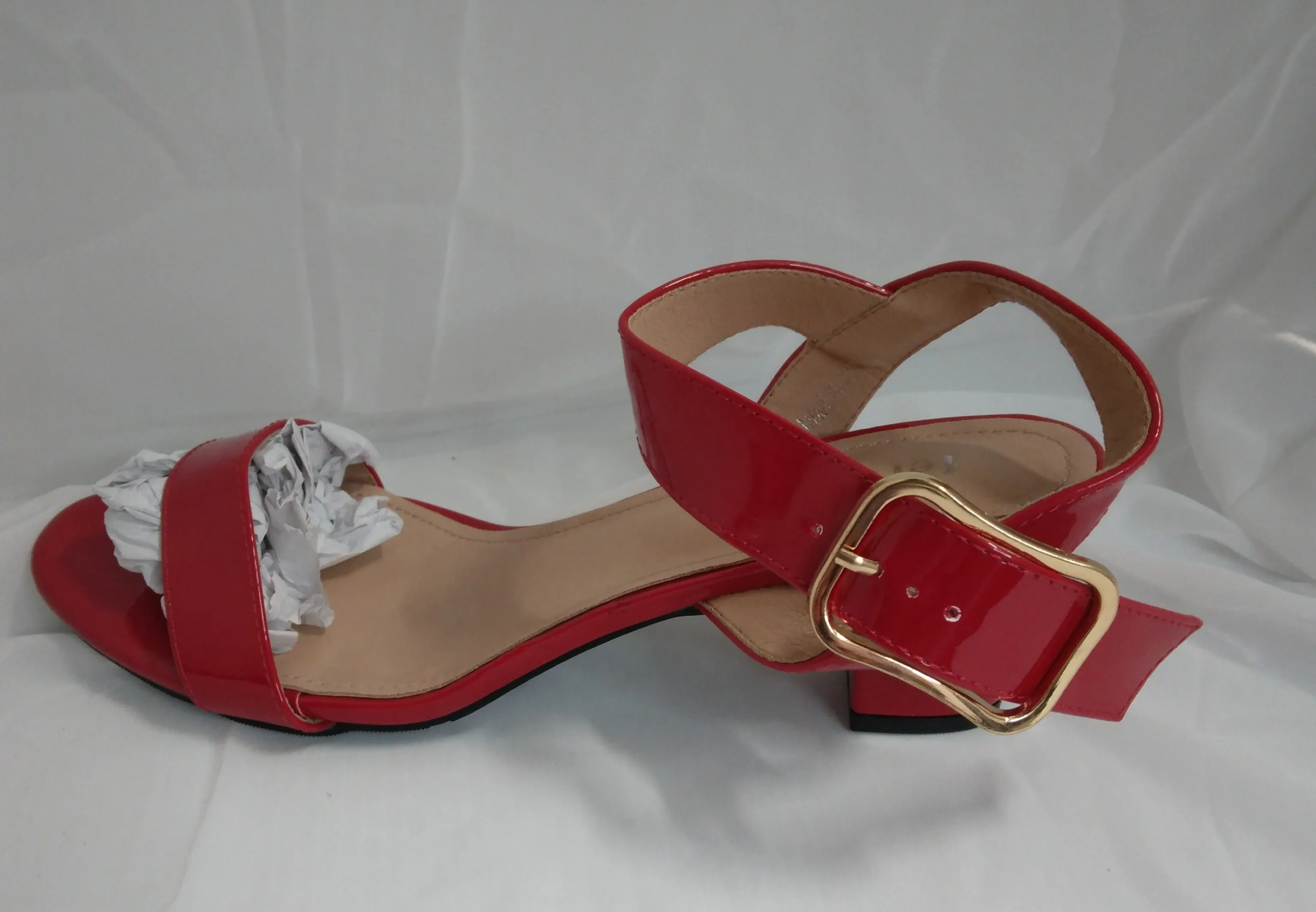 Fereshte Women's Open Toe Chunky Heels Ankle Strap Sandals