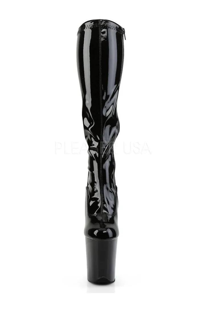FLAMINGO-2000 Platform Boot  | Black Patent