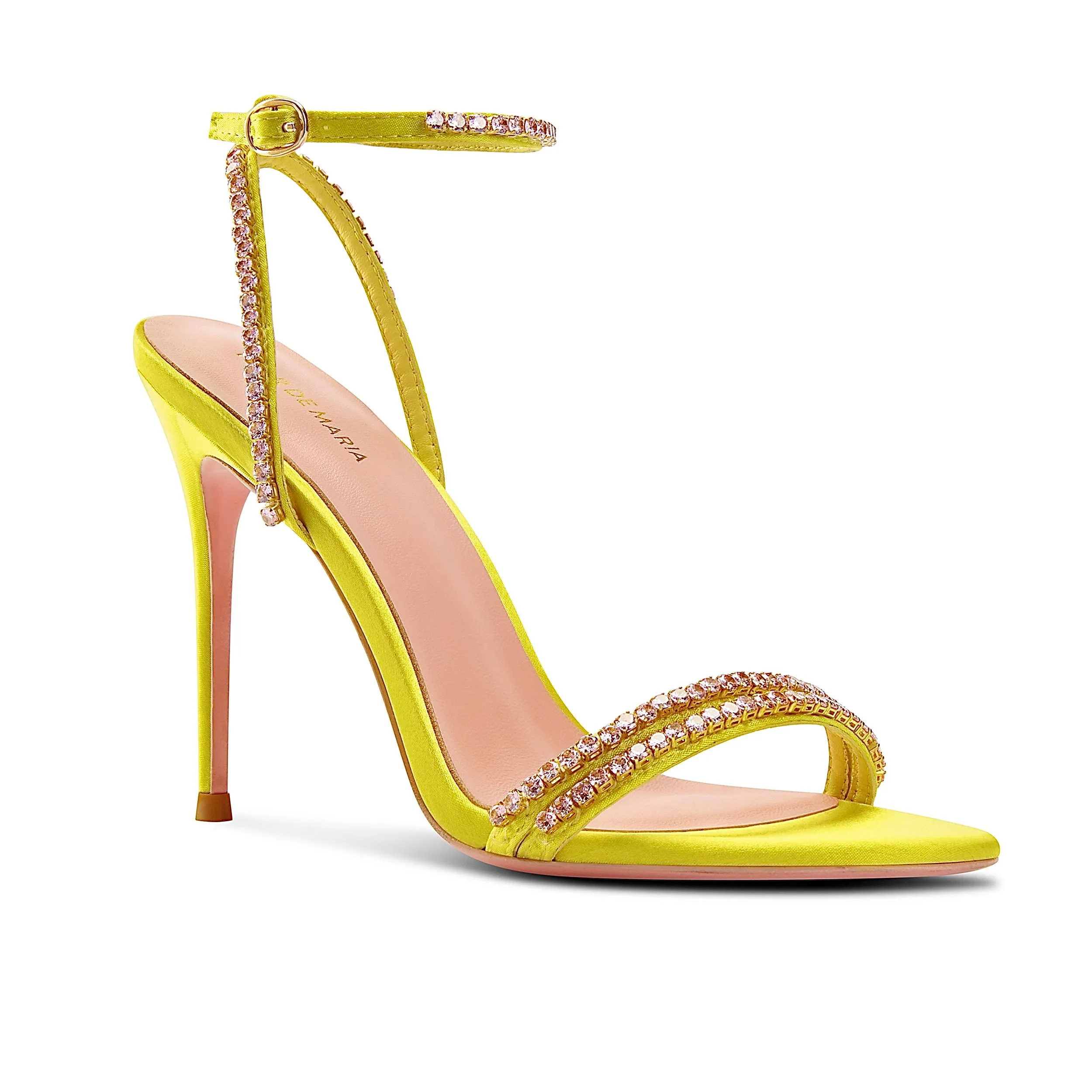 Flor Yellow Heeled Sandals