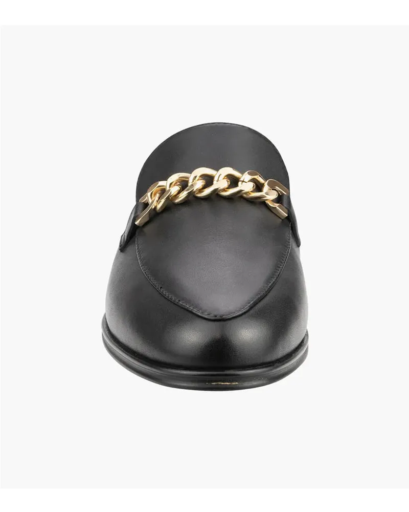 Florsheim Flex Chain Mule Black Leather