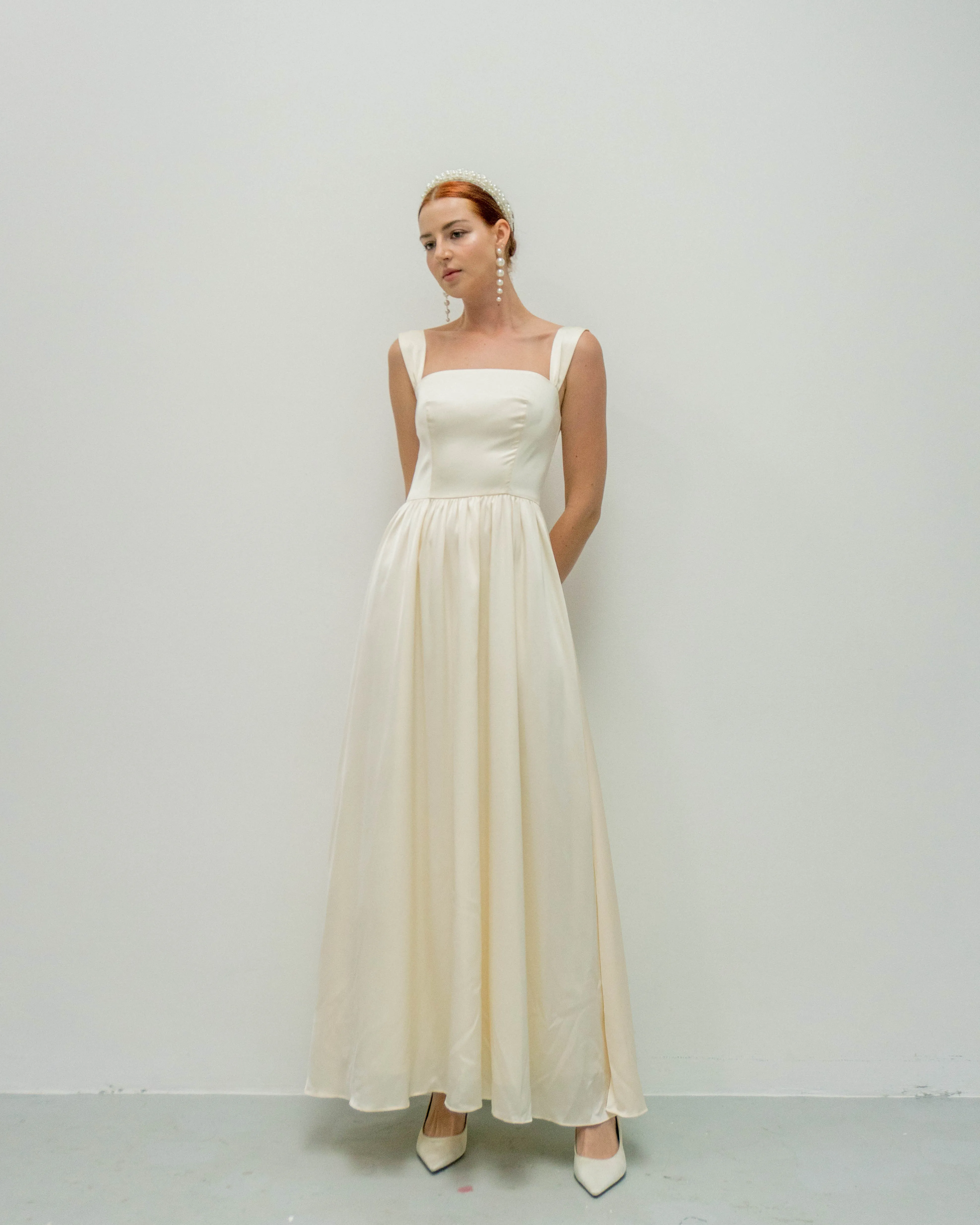 Francis High Neck Floor Length Dress