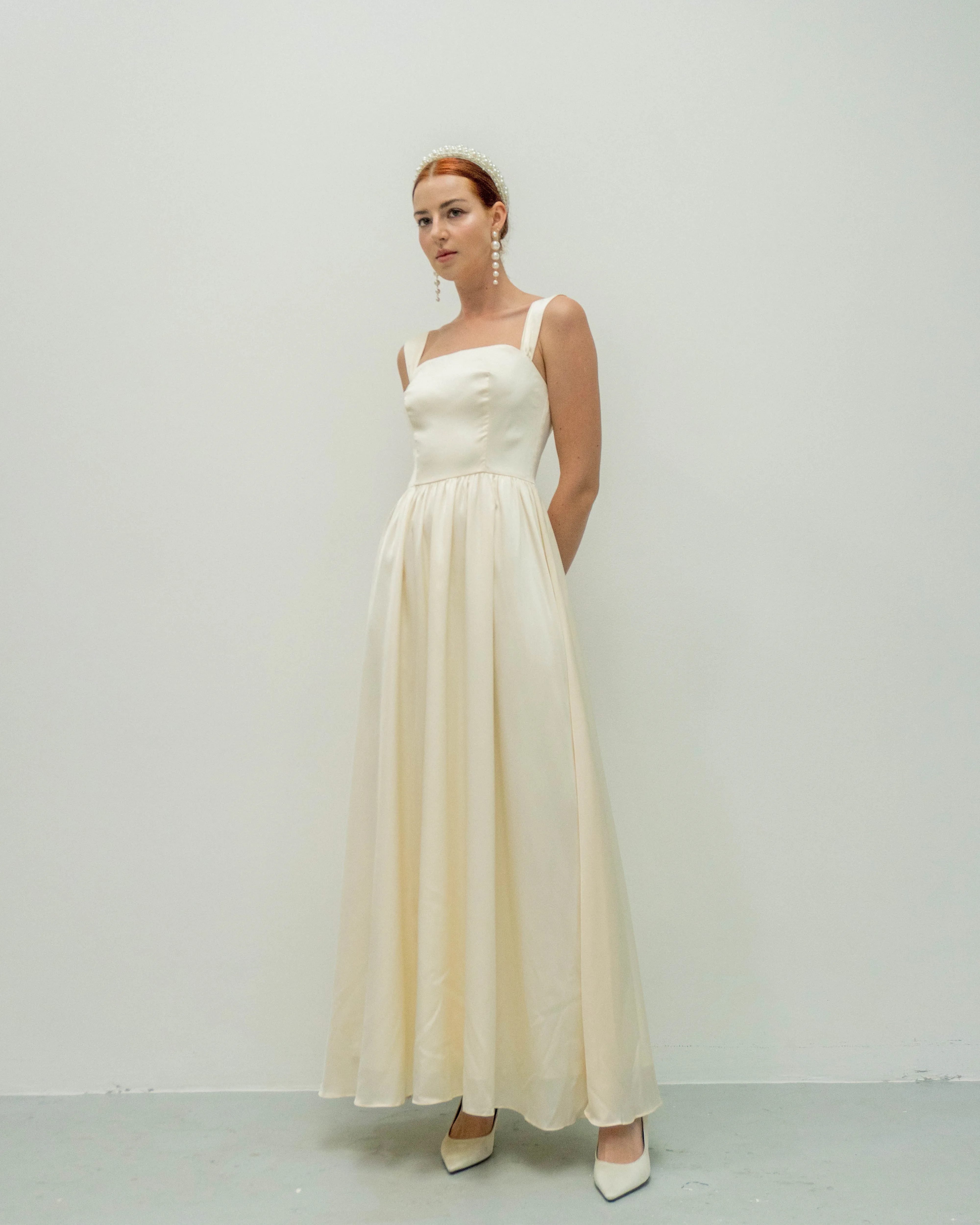 Francis High Neck Floor Length Dress