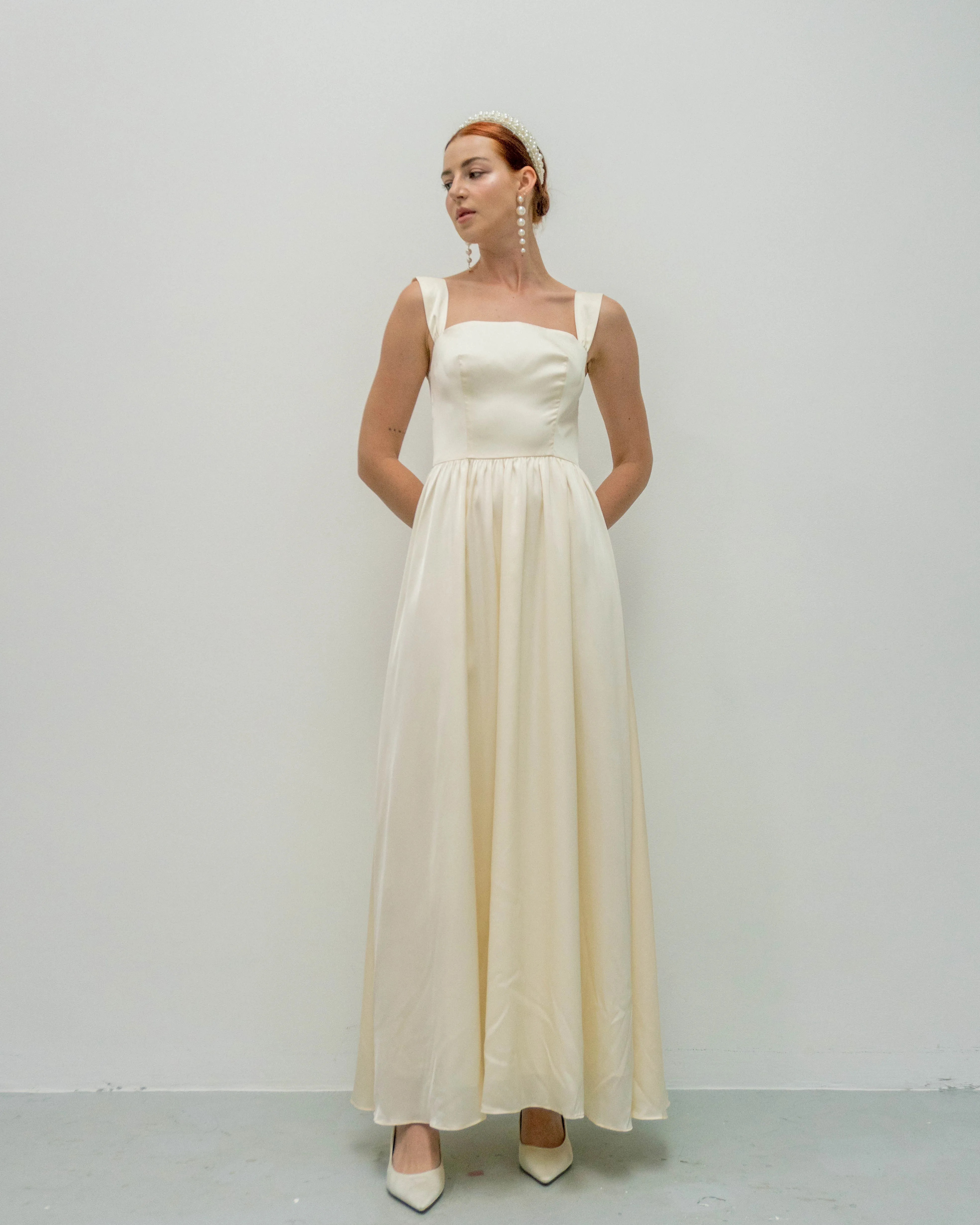 Francis High Neck Floor Length Dress