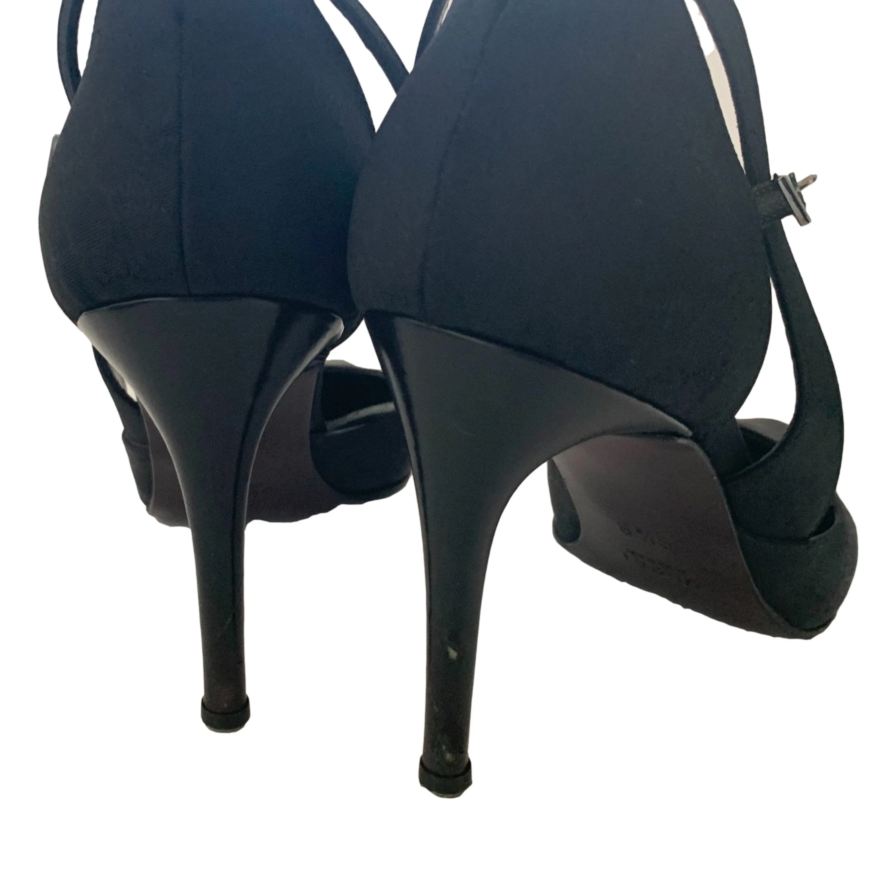 Gucci Black Raised Logo Heels