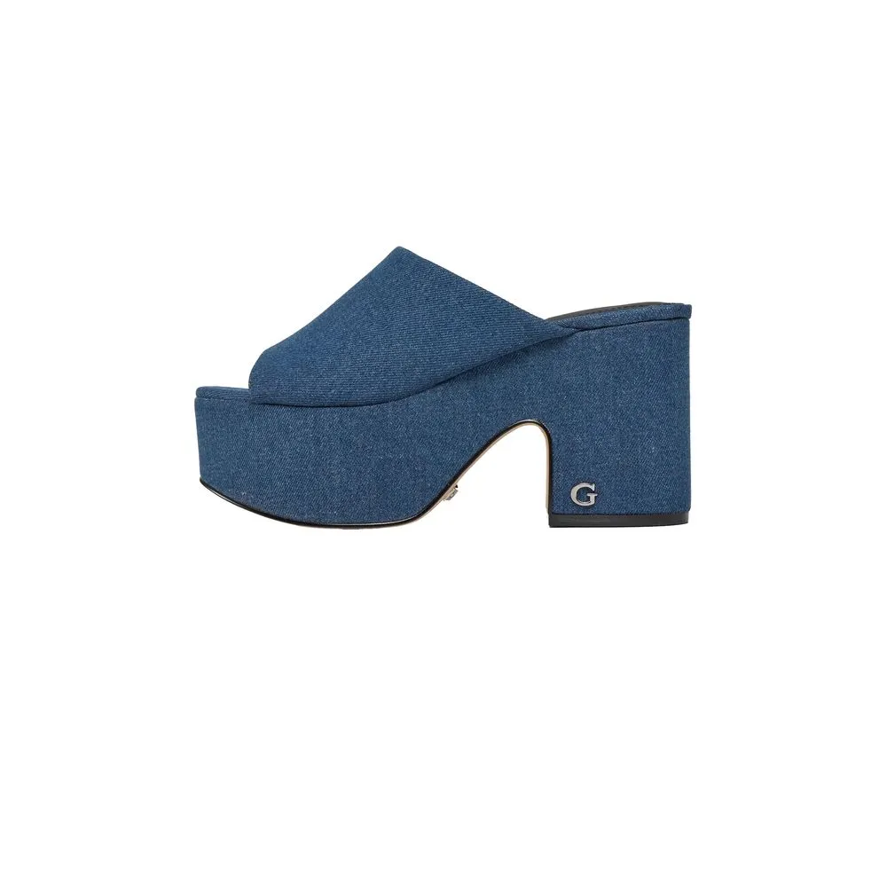 Guess Blue Cotton Sandal