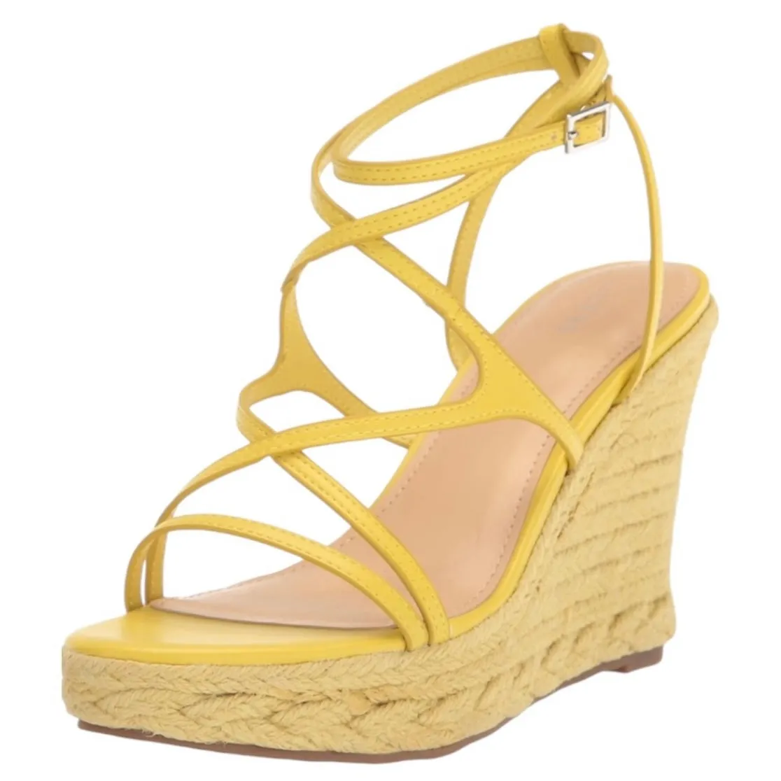 HIRANI Strappy Espadrille Wedges Sandals Platform