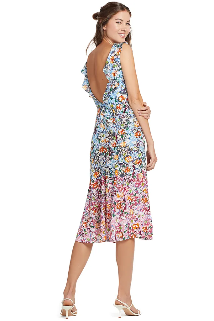 Holly Pink Margerite Midi Dress