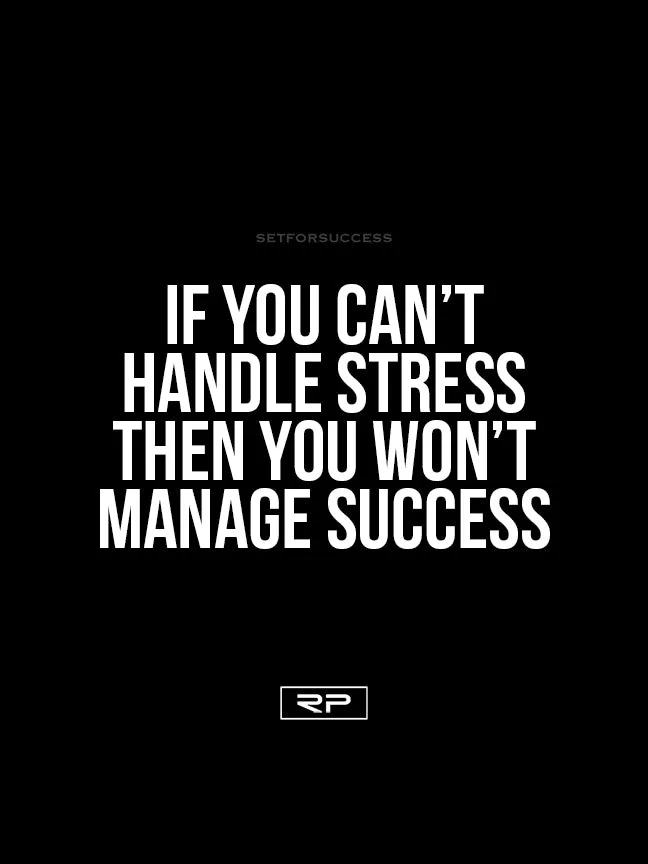 If You Can't Handle The Stress - 18x24 Poster