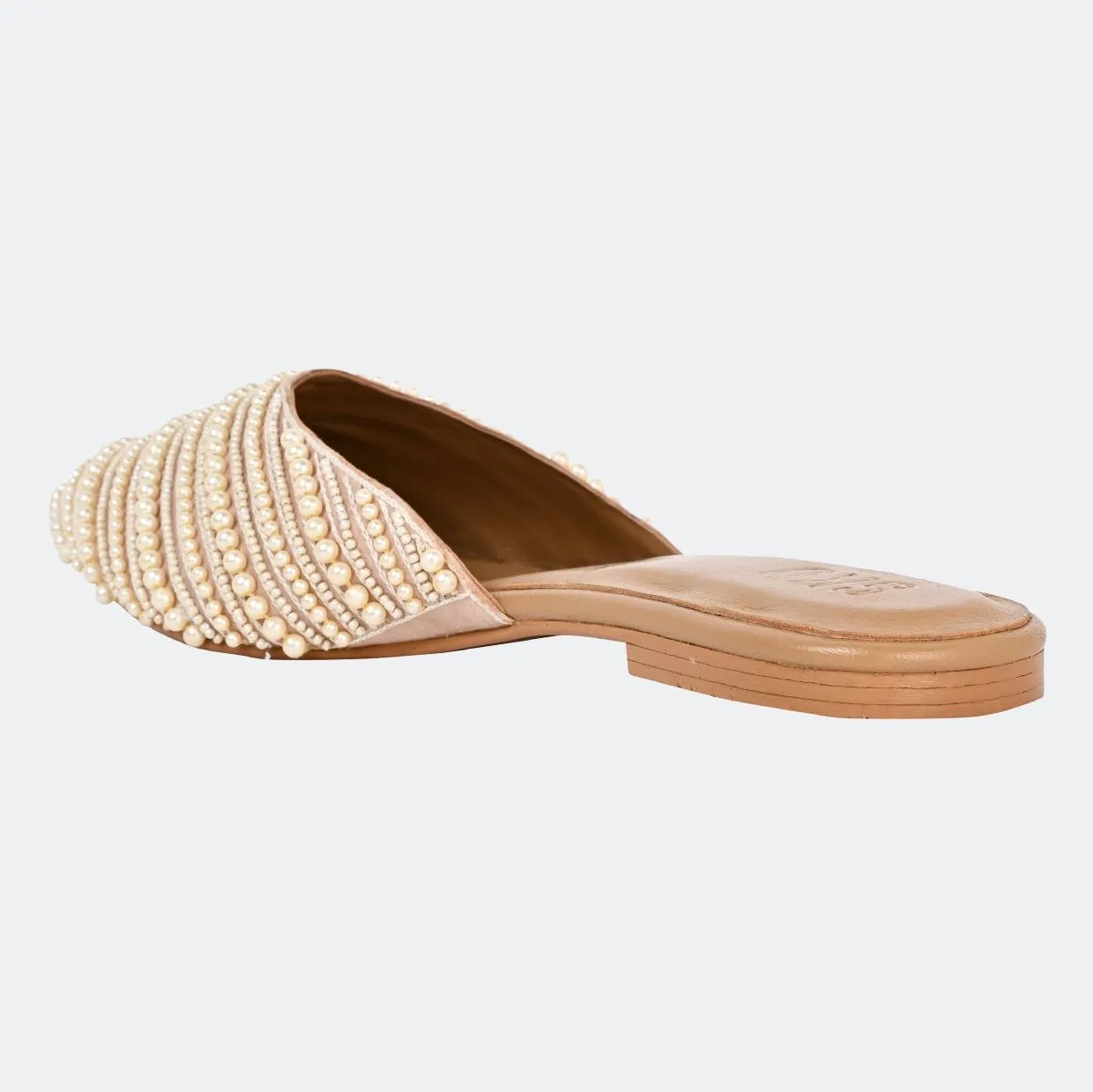Inci Nude Flat Sandals For Women