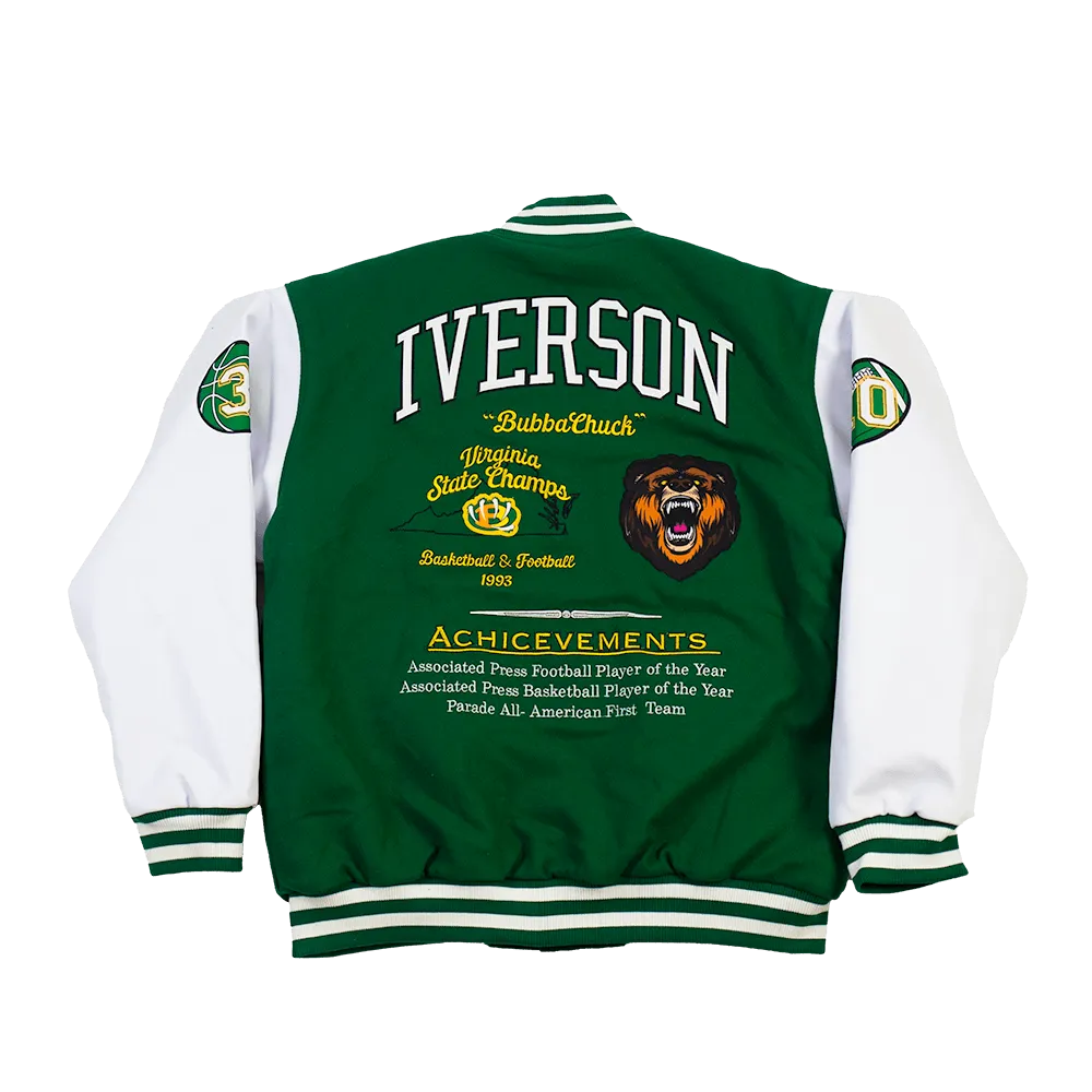 IVERSON HIGH SCHOOL VARSITY JACKET (GREEN)