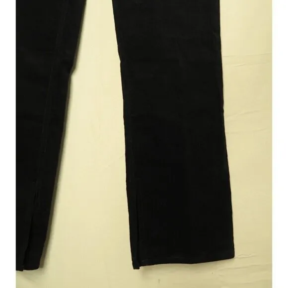 Juicy Couture Velvet Stiletto Jeans True Black High Rise Skinny Split Women's 30