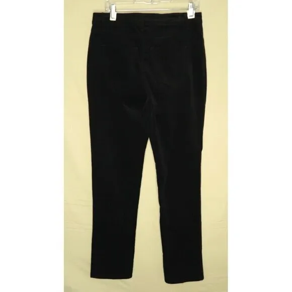 Juicy Couture Velvet Stiletto Jeans True Black High Rise Skinny Split Women's 30