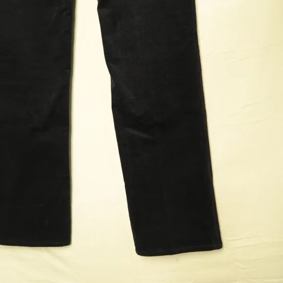 Juicy Couture Velvet Stiletto Jeans True Black High Rise Skinny Split Women's 30