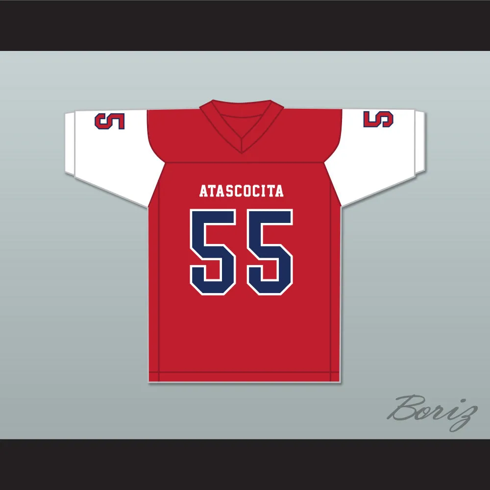 Kenyon Green 55 Atascocita High School Eagles Red Football Jersey 1