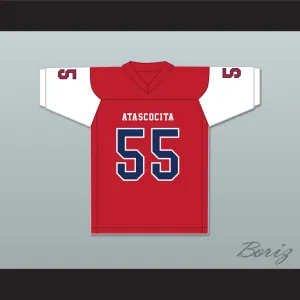 Kenyon Green 55 Atascocita High School Eagles Red Football Jersey 1