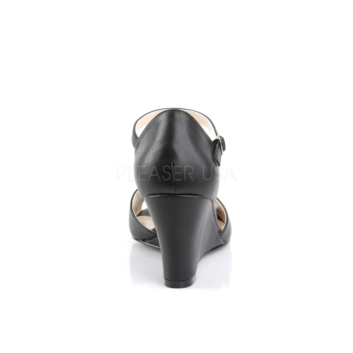 KIMBERLY-05  Black Faux Leather