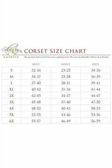 Lavish Black Satin Full Back Sweetheart Corset