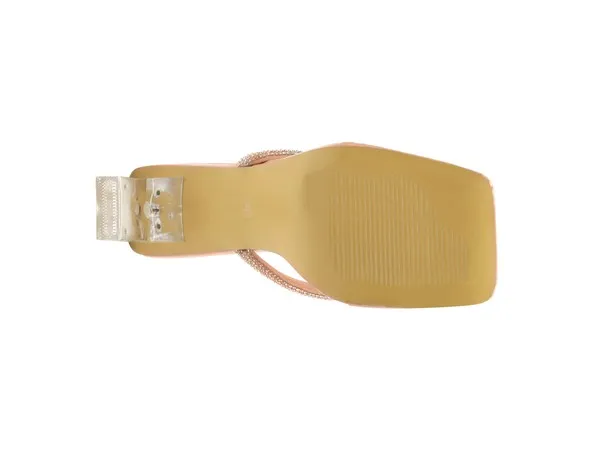 LITCHI Crystal Lined Thong Block 3" Heeled Sandals
