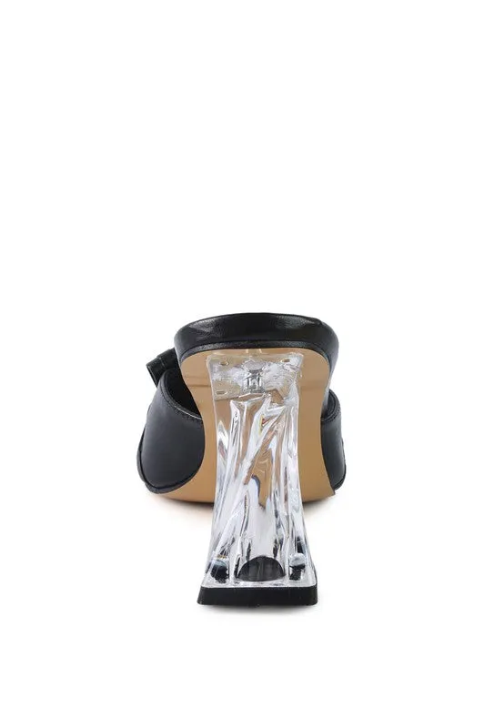 London Rag Fantasy Clear Heel Jewel Sandals