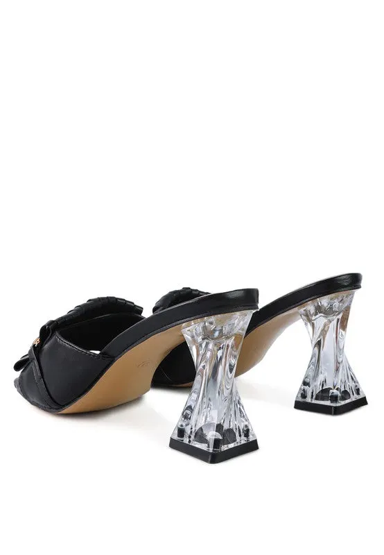 London Rag Fantasy Clear Heel Jewel Sandals