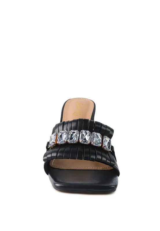 London Rag Fantasy Clear Heel Jewel Sandals