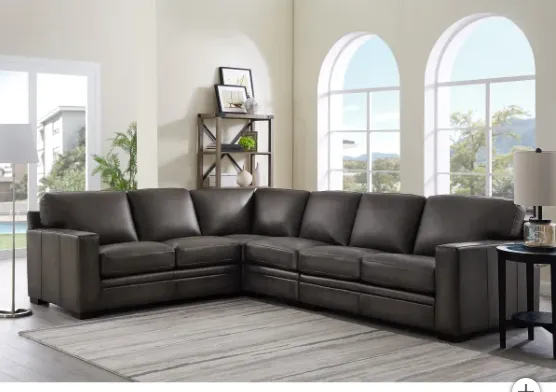 Luca 4-piece Top Grain Leather Sectional - new