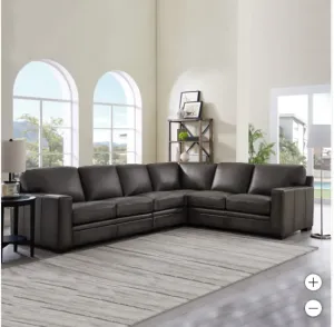 Luca 4-piece Top Grain Leather Sectional - new
