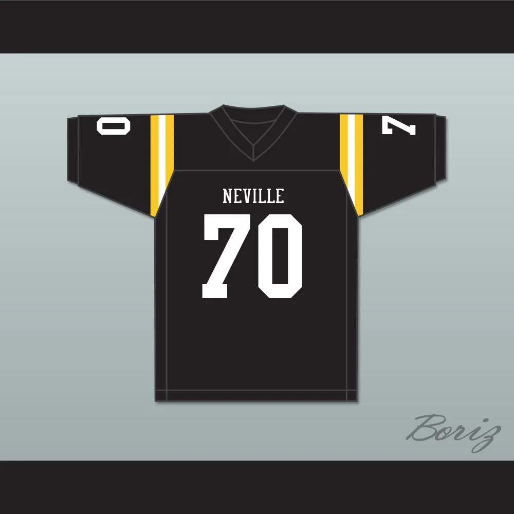 Max Mitchell 70 Neville High School Tigers Black Football Jersey 1