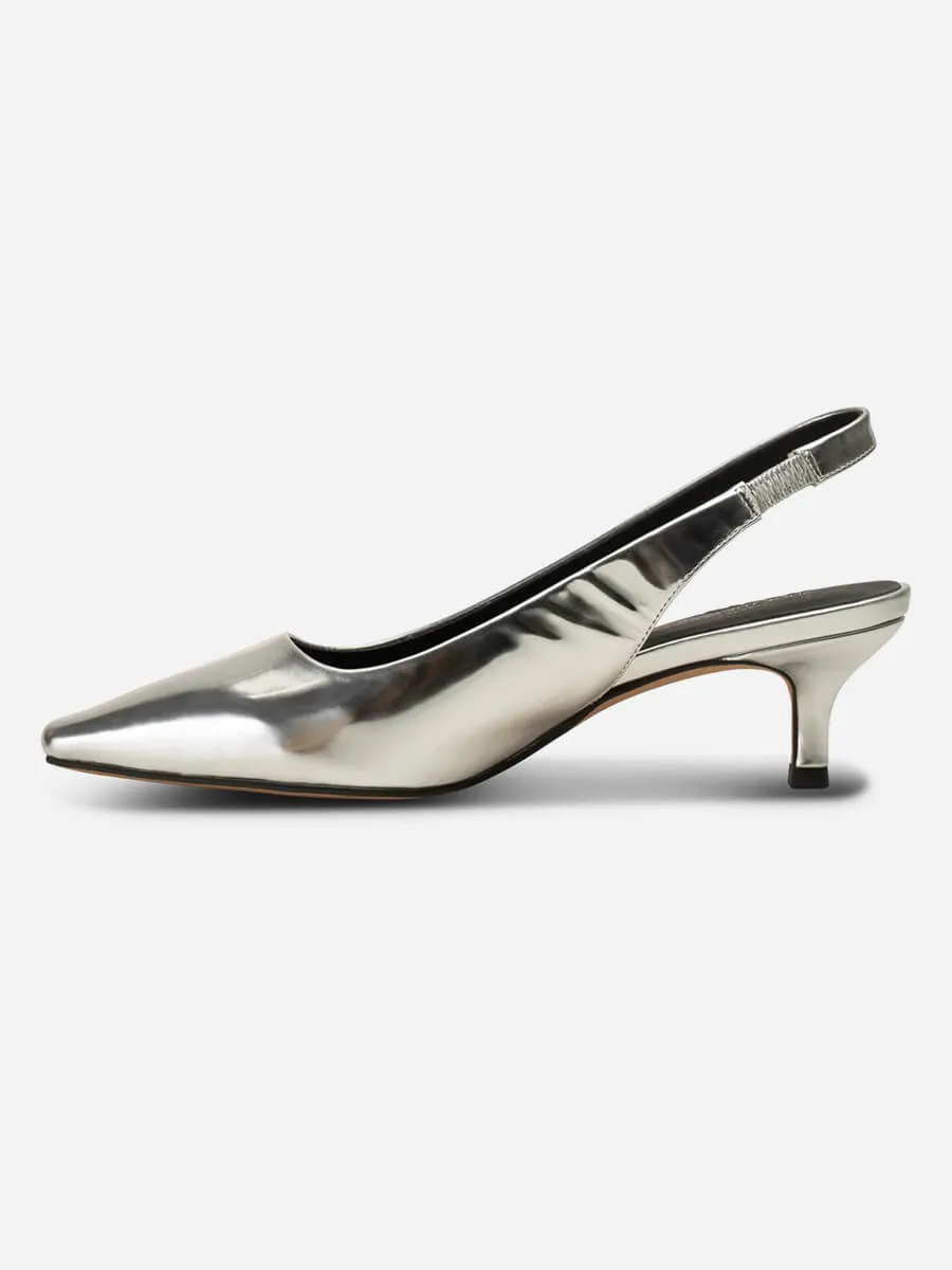 Maxine Slingback - Silver