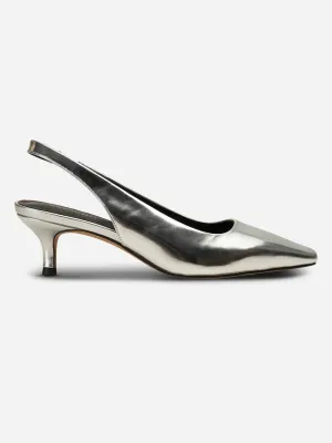 Maxine Slingback - Silver