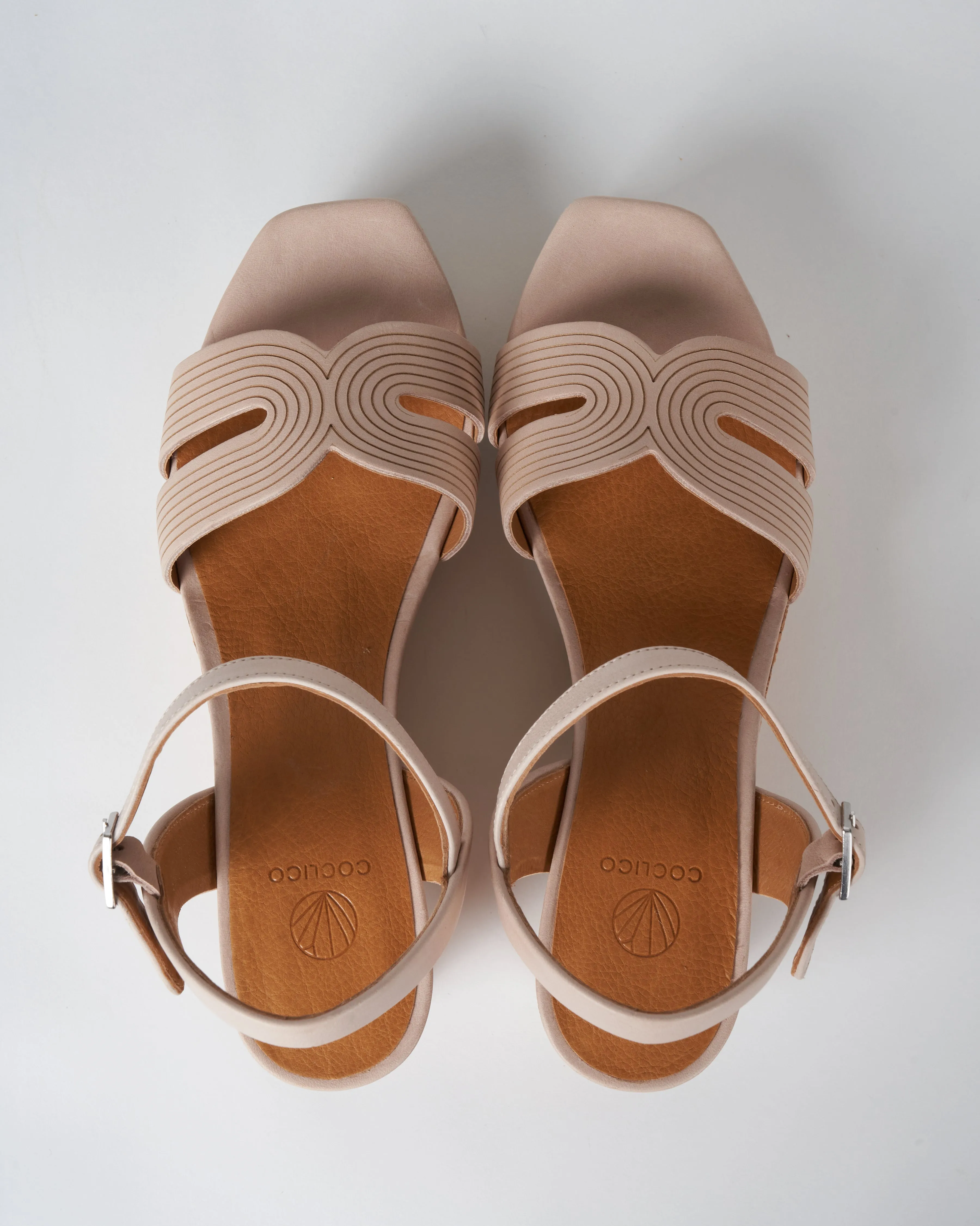 midwood wedge - talco bone - cork naturel