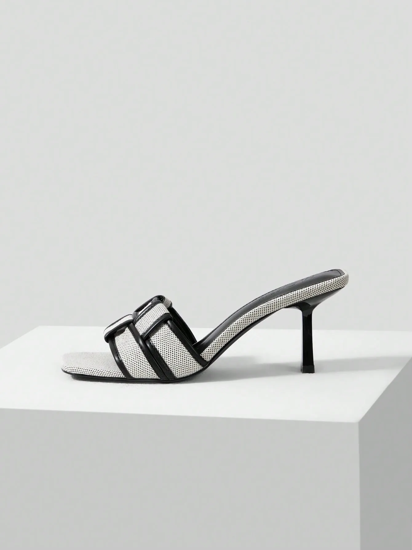 MOTF PREMIUM BRAIDED HEELED MULE SANDALS