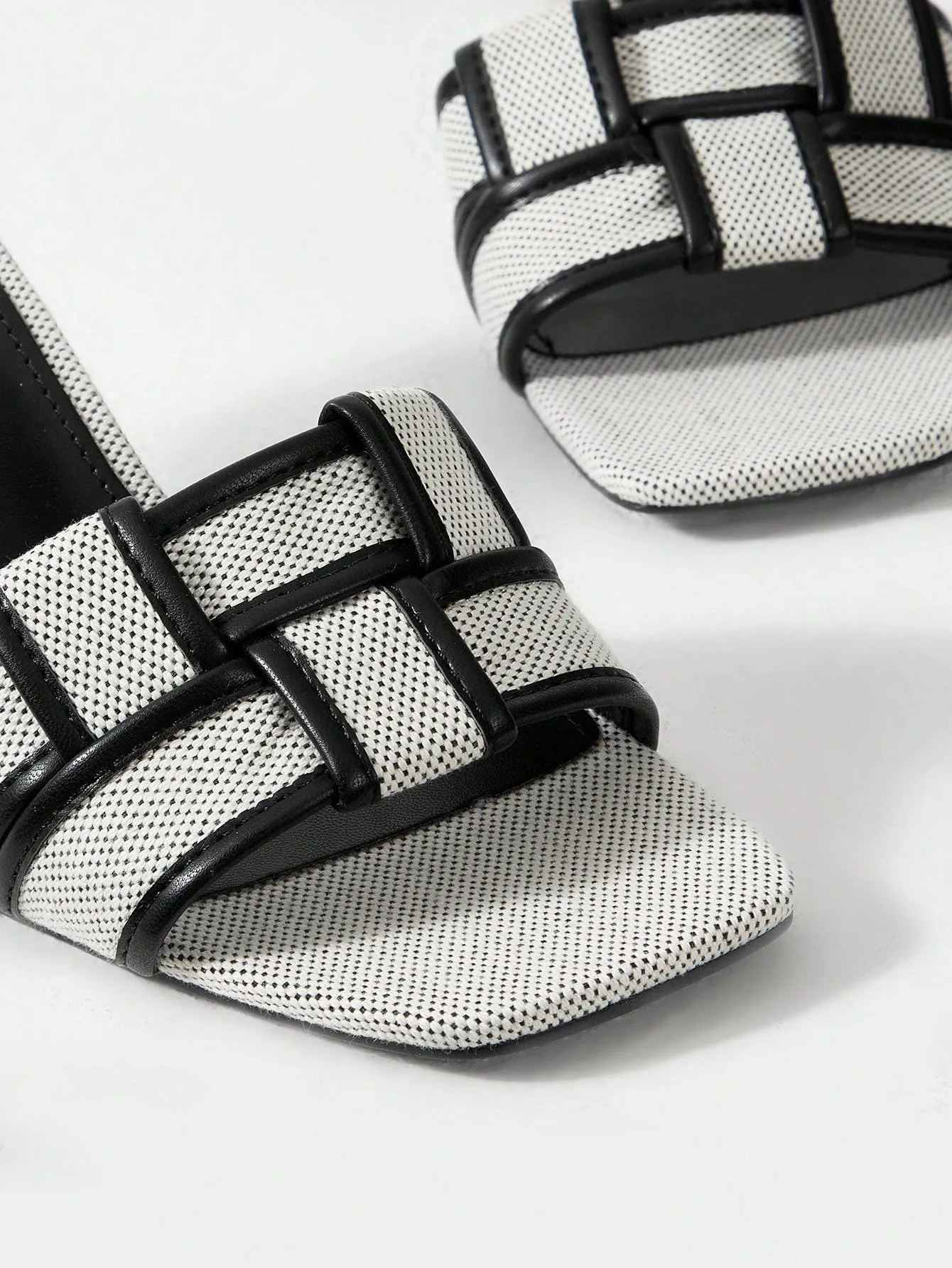 MOTF PREMIUM BRAIDED HEELED MULE SANDALS