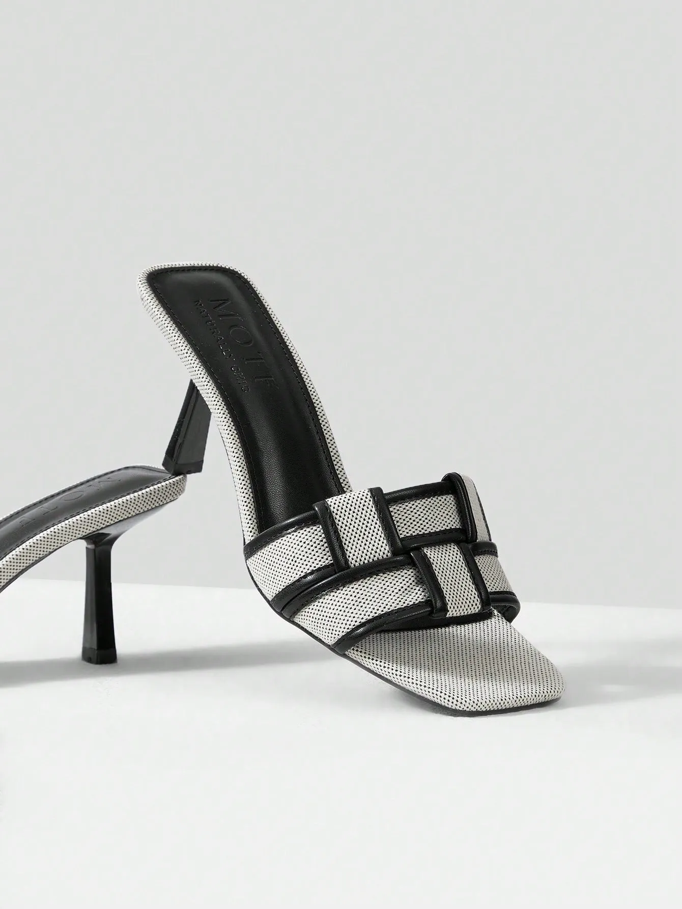 MOTF PREMIUM BRAIDED HEELED MULE SANDALS