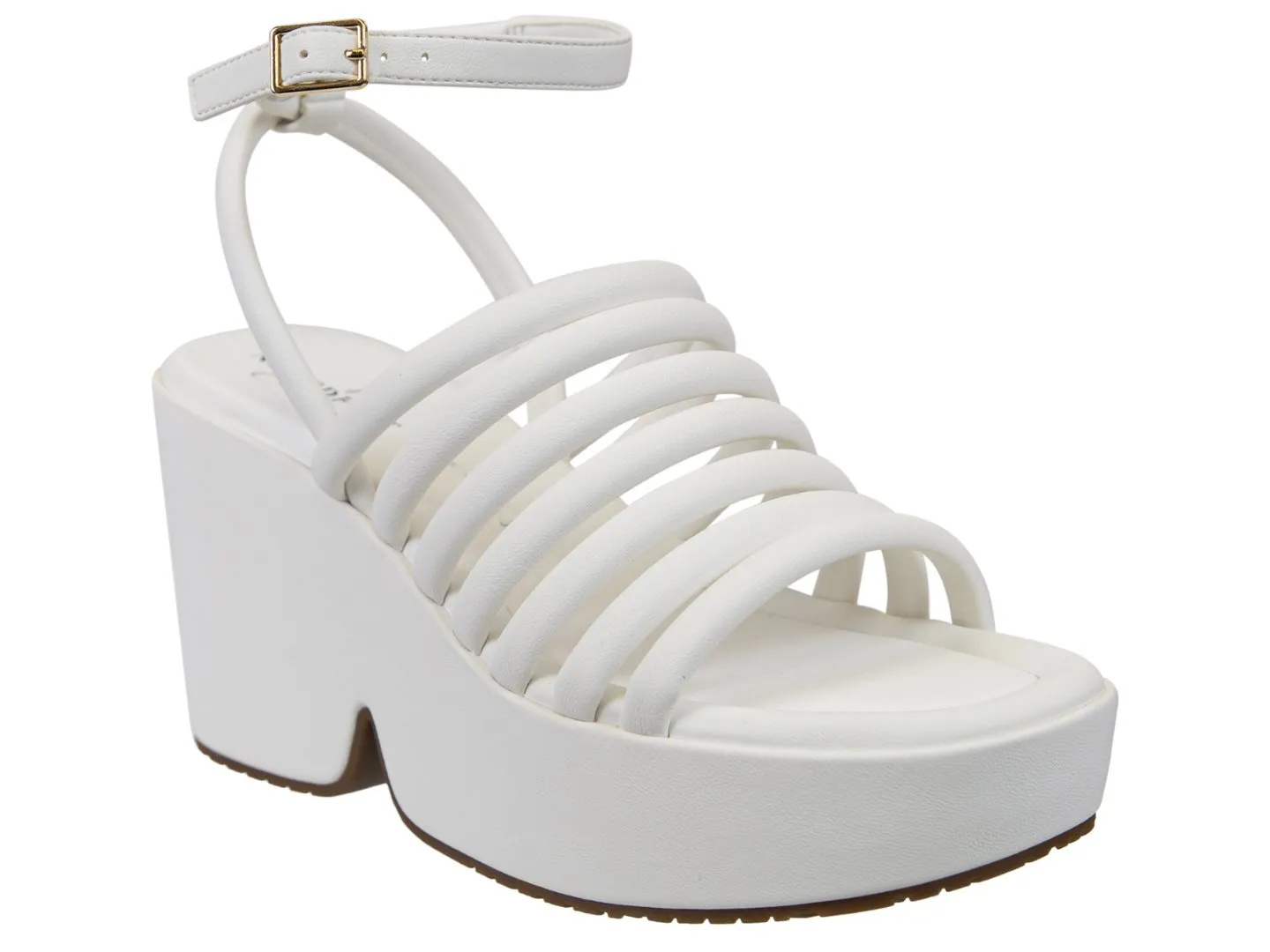 Naked Feet: ANTIPODE in WHITE Heeled Sandals