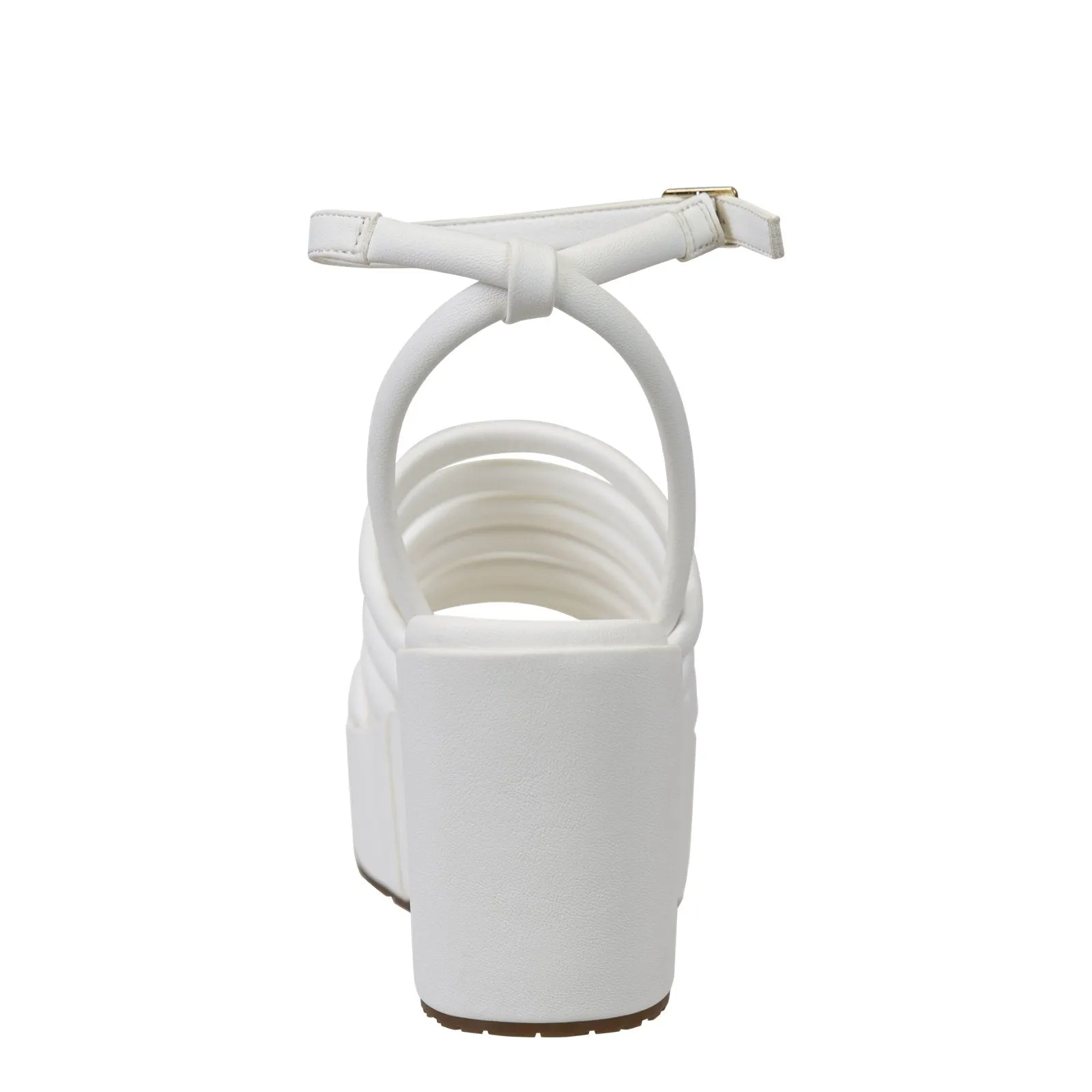 Naked Feet: ANTIPODE in WHITE Heeled Sandals