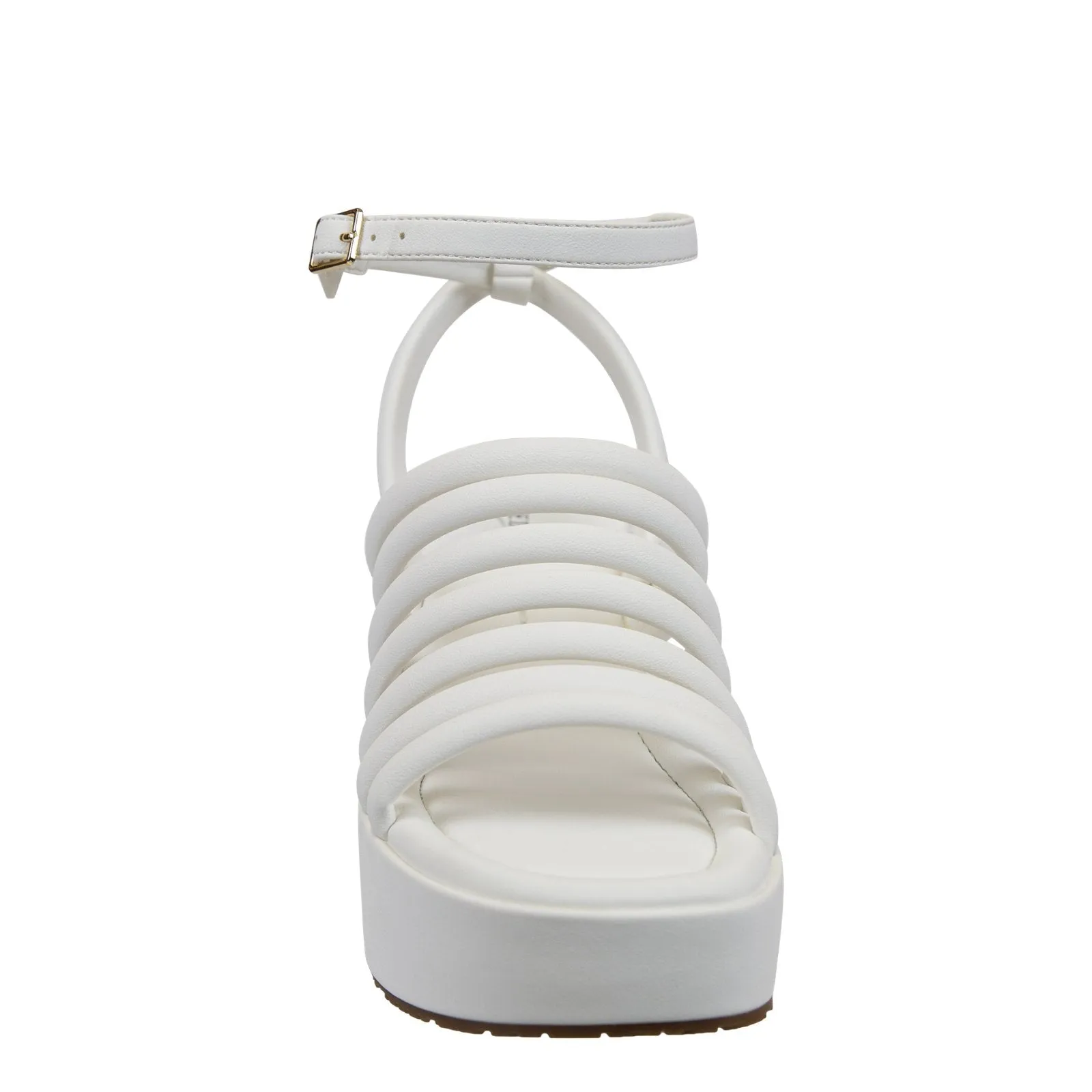 Naked Feet: ANTIPODE in WHITE Heeled Sandals