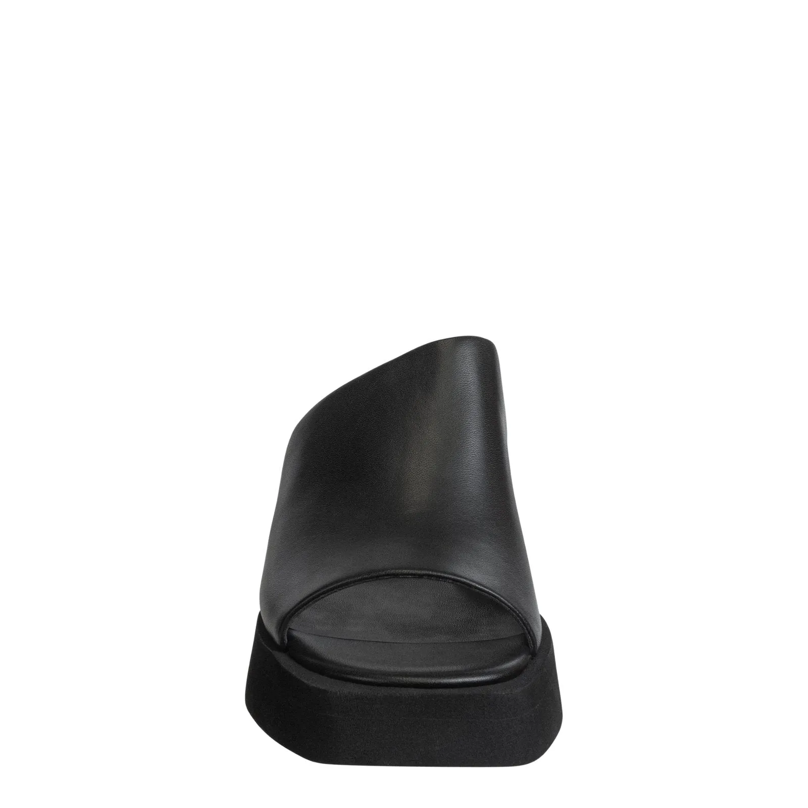NAKED FEET - INFINITY in BLACK Wedge Sandals