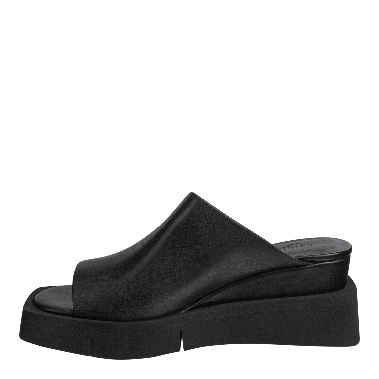 NAKED FEET - INFINITY in BLACK Wedge Sandals