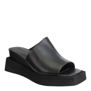 NAKED FEET - INFINITY in BLACK Wedge Sandals