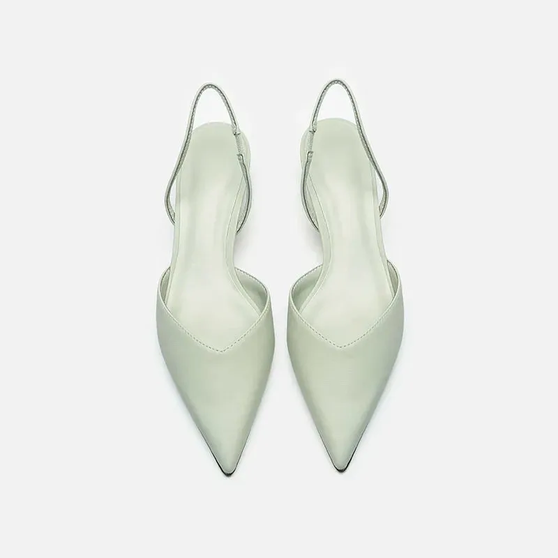 NOLEN - Minimalist Slingback Block Heel Sandals