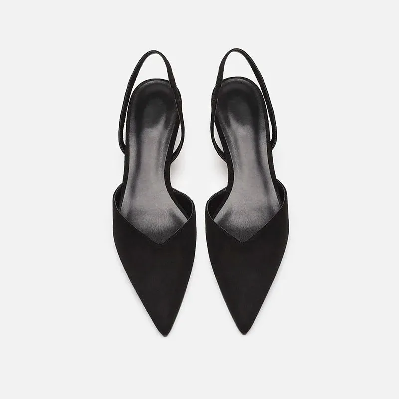 NOLEN - Minimalist Slingback Block Heel Sandals